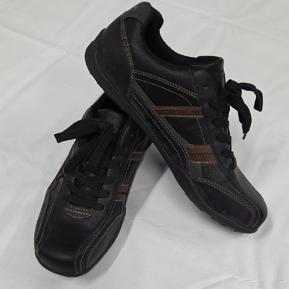 Perry Ellis Black and Brown Sneakers